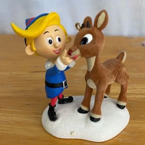 2008 Hallmark Keepsake Ornament A Couple of Misfits Rudolph Hermey Magic Lighted